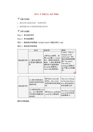 七年級英語上冊 Unit 5 Family and Home復(fù)習(xí)導(dǎo)學(xué)案（新版）冀教版.doc