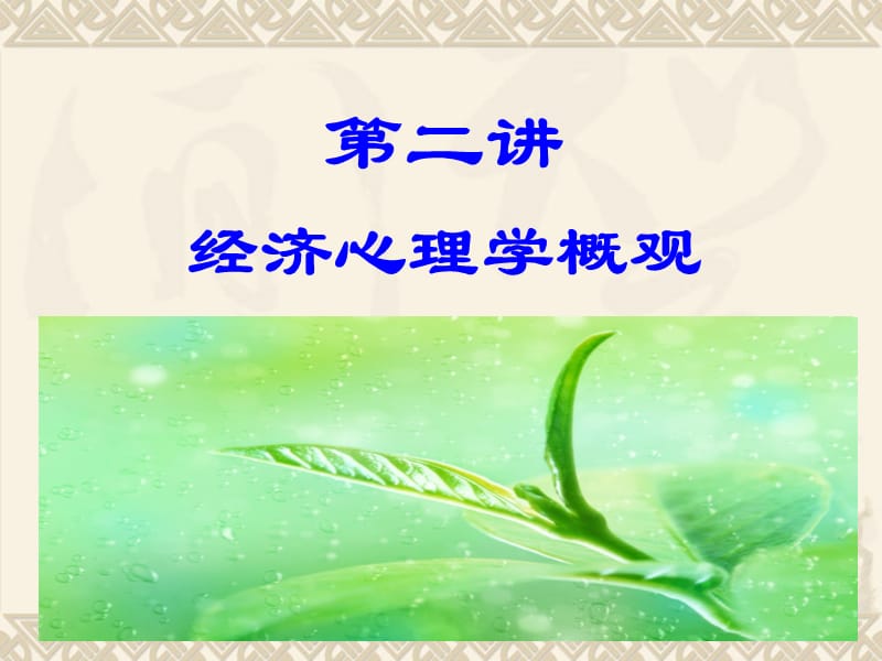 经济心理学概述(续).ppt_第1页