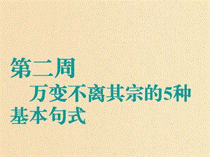 （江蘇專用）2020高考英語一輪復(fù)習(xí) 循序?qū)懽?第二周 萬變不離其宗的5種基本句式課件 牛津譯林版.ppt