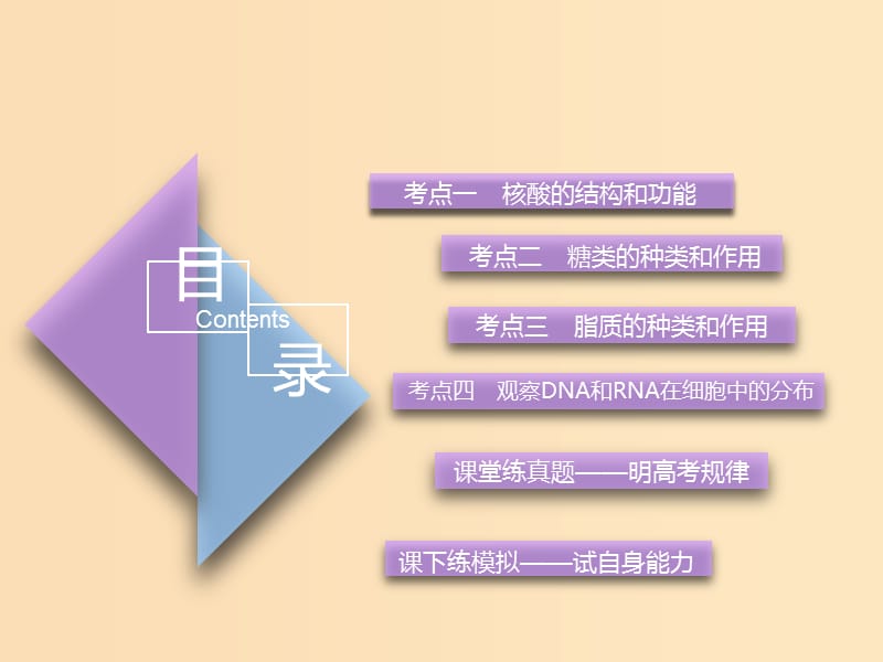 （全国通用版）2019版高考生物一轮复习 第1部分 分子与细胞 第一单元 细胞及其分子组成 第4讲 核酸、糖类和脂质精准备考实用课件.ppt_第3页