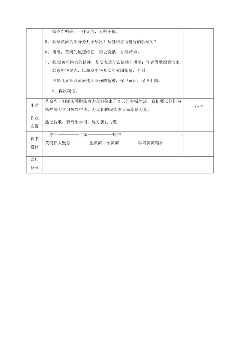 河北省邯郸市七年级语文下册 第二单元 5黄河颂教案 新人教版.doc_第2页