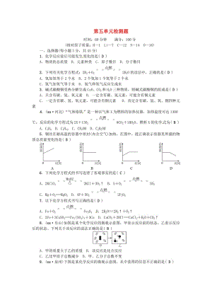 九年級(jí)化學(xué)上冊(cè) 第五單元 檢測(cè)題 （新版）新人教版.doc