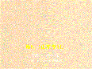 （5年高考3年模擬A版）山東省2020年高考地理總復(fù)習(xí) 專題九 產(chǎn)業(yè)活動(dòng) 第一講 農(nóng)業(yè)生產(chǎn)活動(dòng)課件.ppt