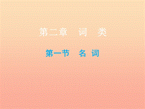 2019小升初英語總復(fù)習(xí) 第二章 詞類 第一節(jié) 名詞課件.ppt