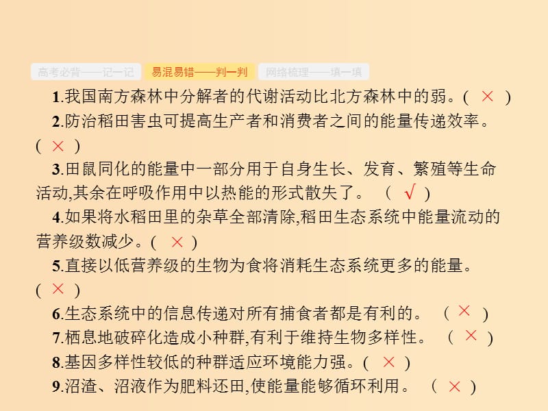 （新课标）广西2019高考生物二轮复习 专题五 生态学 第13讲 生态系统与环境保护课件.ppt_第3页