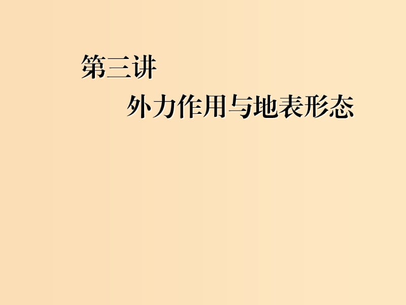 （新課改省份專用）2020版高考地理一輪復(fù)習(xí) 模塊一 第四章 巖石圈與地表形態(tài)變化 第三講 外力作用與地表形態(tài)課件.ppt_第1頁(yè)