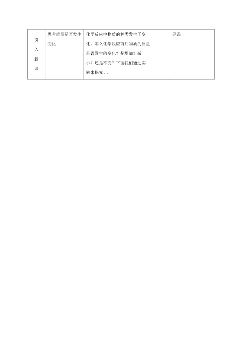 湖南省九年级化学上册 第4章 生命之源-水 4.3 质量守恒定律教案 （新版）粤教版.doc_第2页