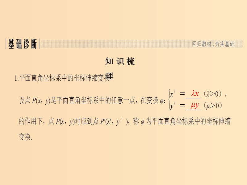 （全国通用版）2019版高考数学大一轮复习 坐标系和参数方程 第1节 坐标系课件 理 新人教B版.ppt_第3页