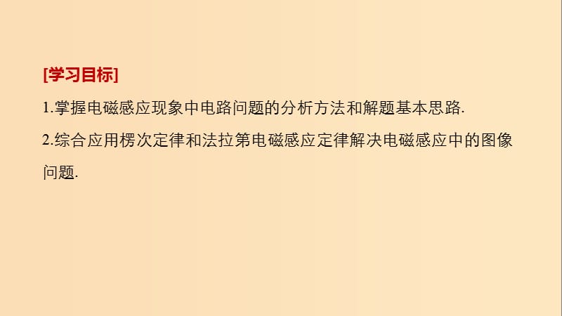 （通用版）2018-2019版高中物理 第一章 电磁感应 微型专题练3 电磁感应中的电路及图像问题课件 教科版选修3-2.ppt_第2页