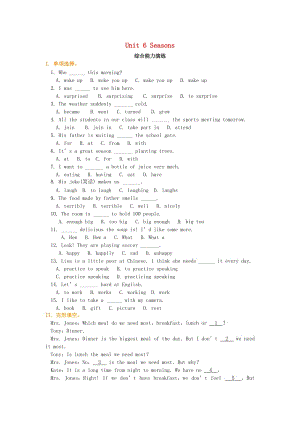 七年級(jí)英語下冊(cè) Unit 6 Seasons綜合能力演練 （新版）冀教版.doc