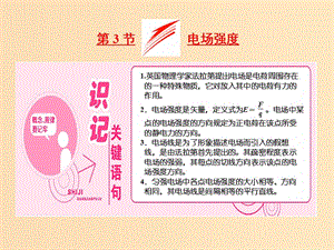 （山東省專(zhuān)用）2018-2019學(xué)年高中物理 第一章 靜電場(chǎng) 第3節(jié) 電場(chǎng)強(qiáng)度課件 新人教版選修3-1.ppt