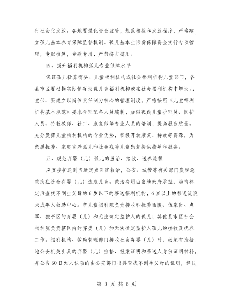 孤儿保障政策落实方案.doc_第3页