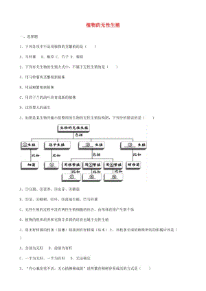 七年級(jí)生物上冊(cè) 第四單元 第一章 第7節(jié) 植物的無(wú)性生殖同步測(cè)試題（新版）濟(jì)南版.doc