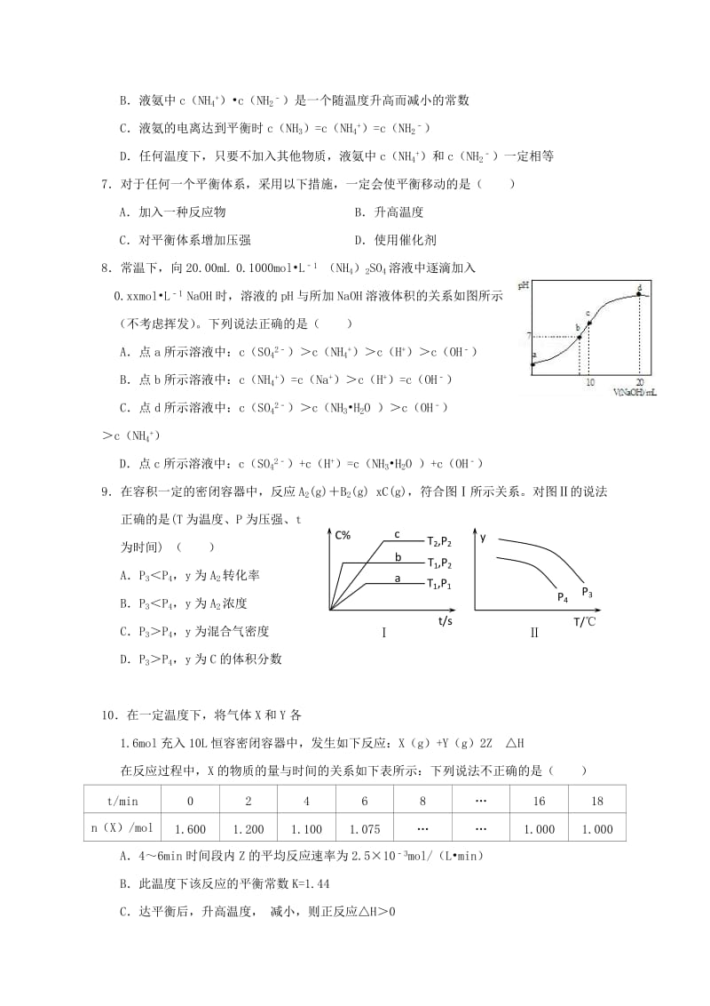 2018-2019学年高二化学上学期寒假作业十一.doc_第2页