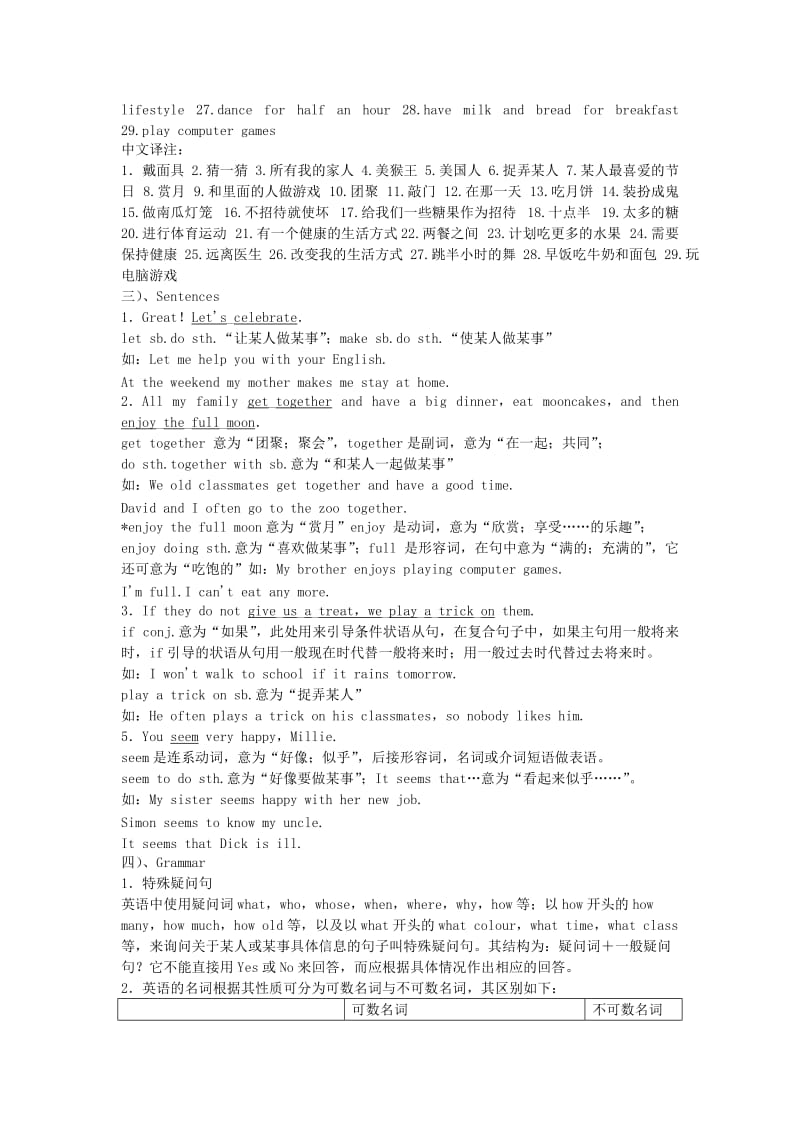 江苏省盐城市盐都区中考英语第3课时七上Units5-6复习学案.doc_第2页