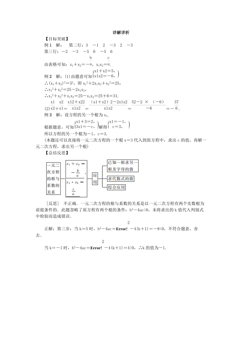 九年级数学上册 1.3 一元二次方程的根与系数的关系练习 （新版）苏科版.doc_第3页