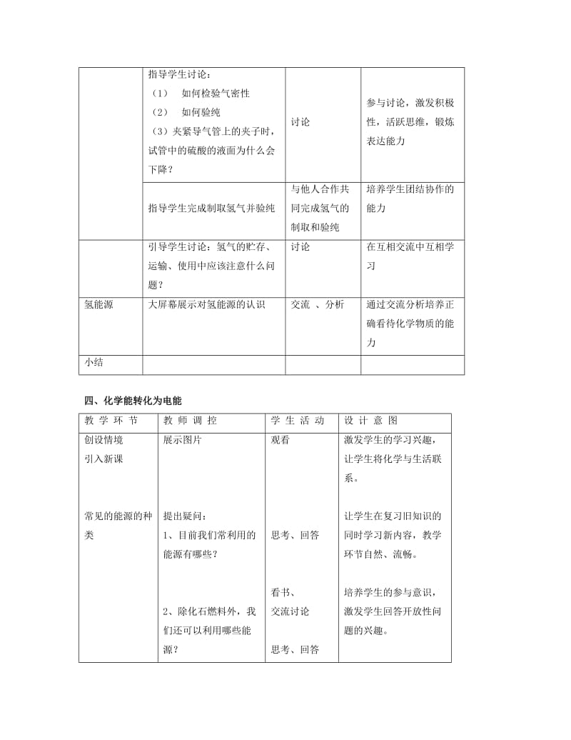 九年级化学下册 专题九 化学与生活 单元2《能源的开发与利用》教案（新版）湘教版.doc_第3页