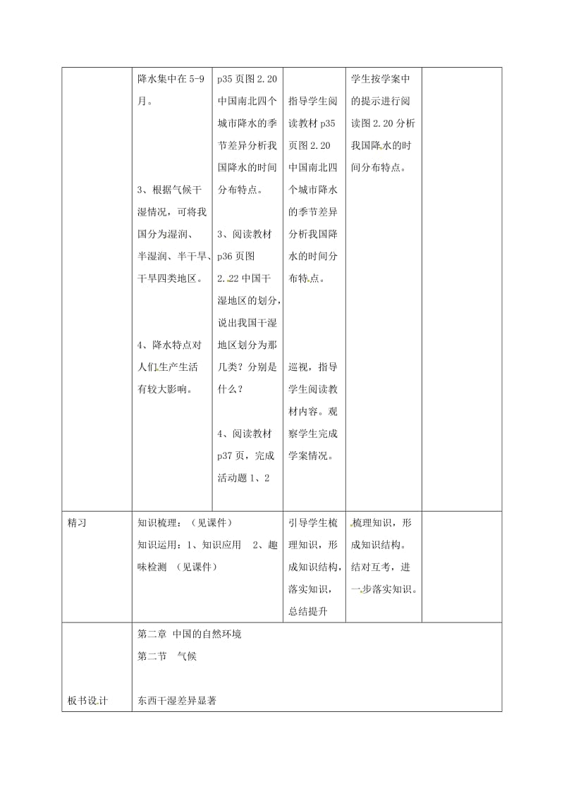 吉林省通化市八年级地理上册 2.2气候教案2 （新版）新人教版.doc_第2页