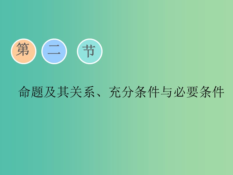 （通用版）2020高考數(shù)學(xué)一輪復(fù)習(xí) 1.2 命題及其關(guān)系、充分條件與必要條件課件 文.ppt_第1頁