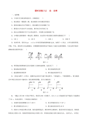 中考物理 第07課時 功 功率課時訓練.doc