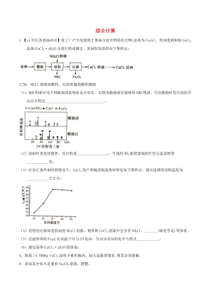 中考化學(xué)知識(shí)分類練習(xí)卷 綜合計(jì)算.doc