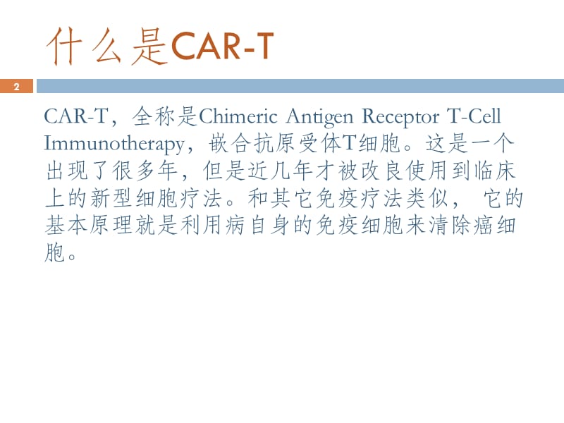 CAR-T细胞免疫疗法ppt课件_第2页