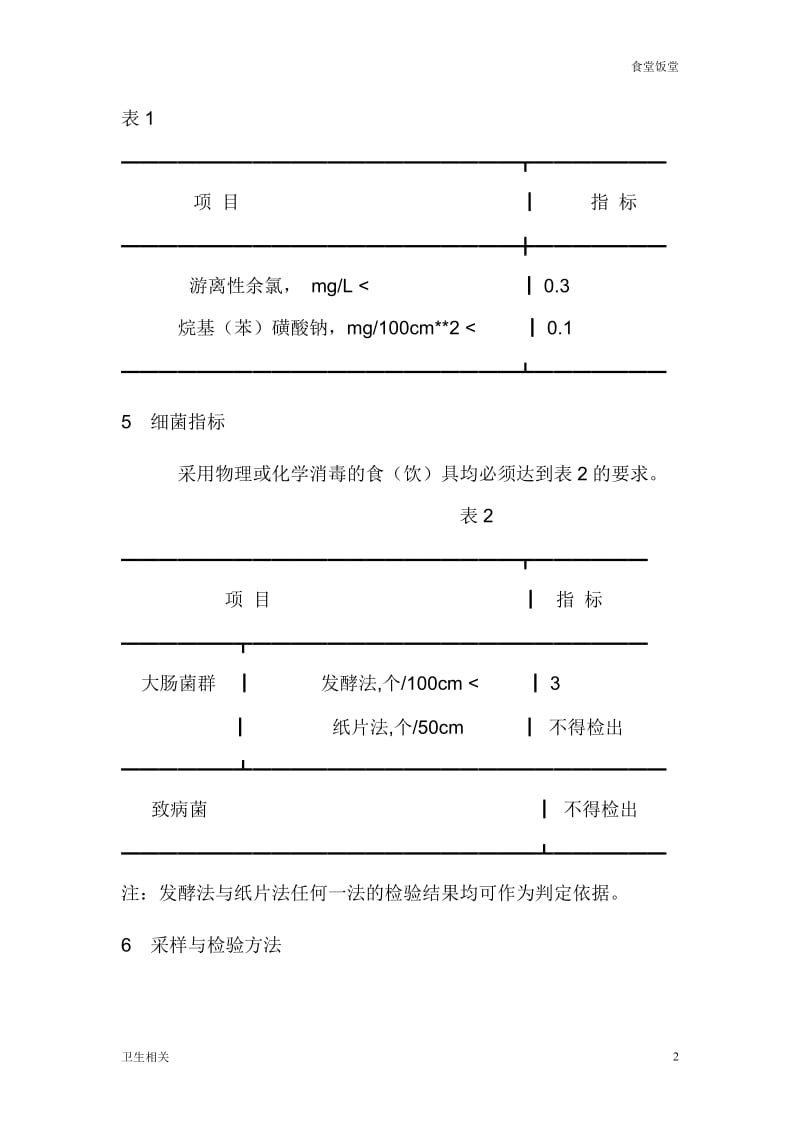 【饭堂】食具(饮具)消毒卫生标准_第2页