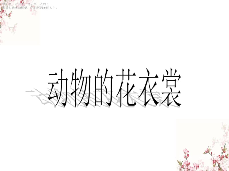 三年级下册美术课件-《动物的花衣裳》人教新课标（2014秋）(共15张PPT)_第1页