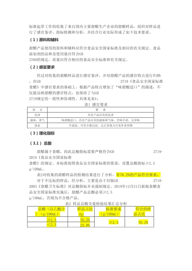 《甜醋》团体标准编制说明_第3页