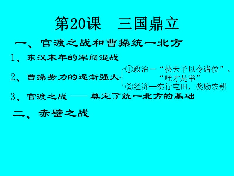 三国鼎立 四川省泸县牛滩镇玉峰中学 余小亮_第2页