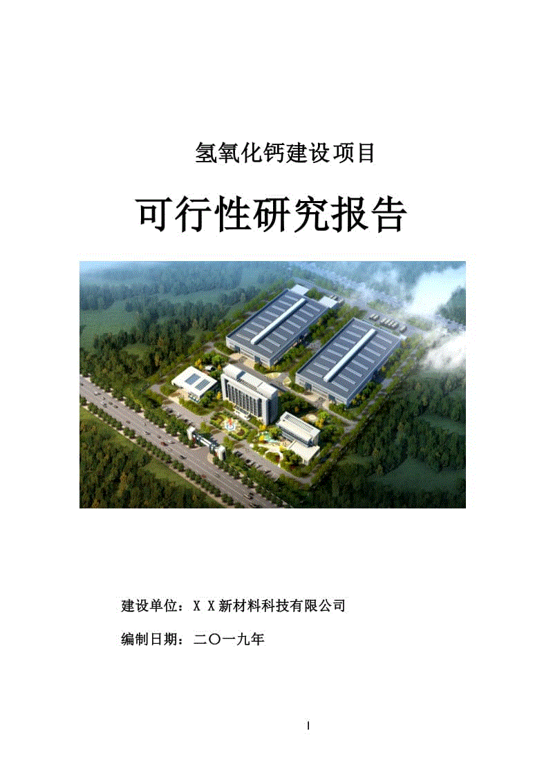 氫氧化鈣建設(shè)項(xiàng)目可行性研究報(bào)告[用于申請(qǐng)立項(xiàng)]