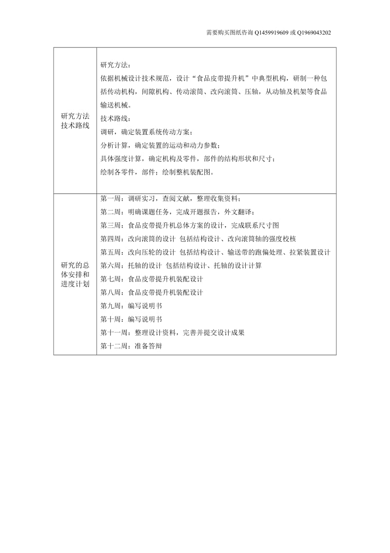 食品皮带提升机设计开题报告_第2页