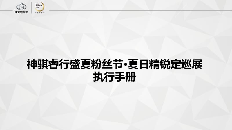 2018神骐睿行盛夏粉丝节夏日精锐定巡展执行手册【汽车】【活动策划】_第1页