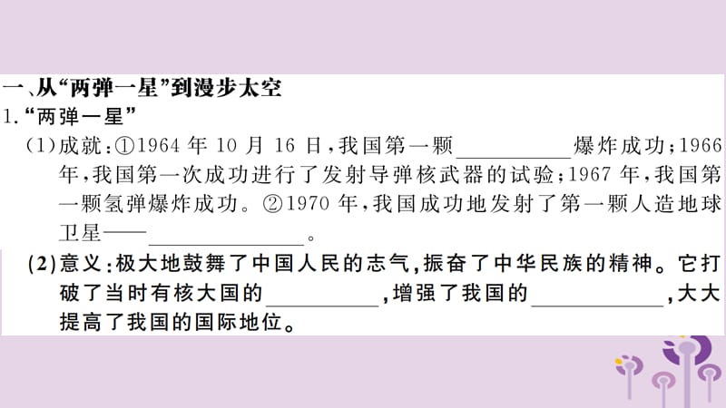 八年级历史下册第六单元科技文化与社会生活第18课科技文化成就习题课件_第2页