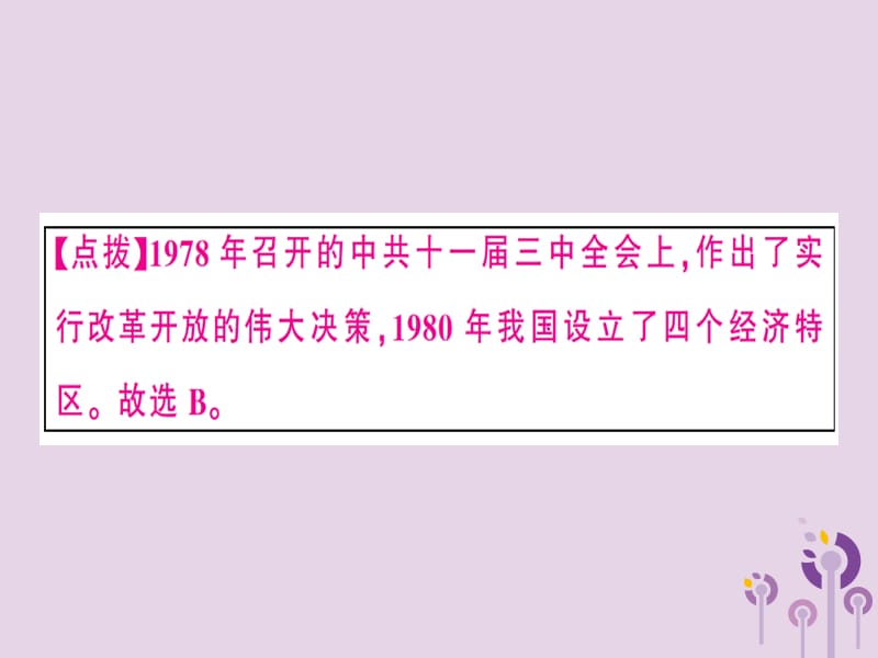 八年级历史下册第三单元中国特色社会主义道路第9课对外开放同步训练课件_第3页