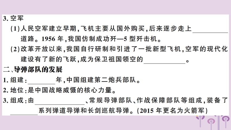 八年级历史下册第五单元国防建设与外交成就第15课钢铁长城习题课件_第3页