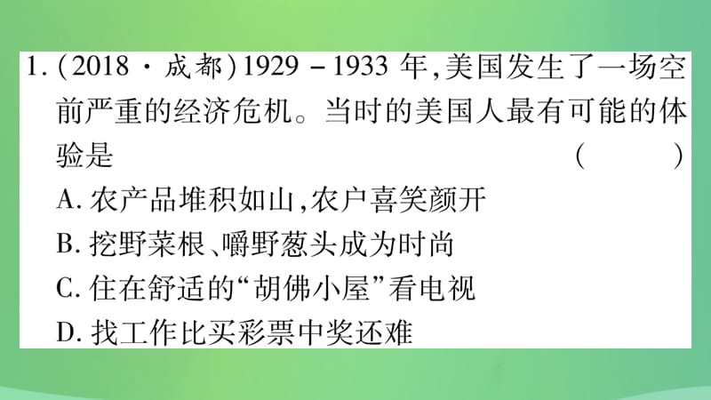 中考历史复习5世界现代史第二学习主题经济危机下的资本主义国家与第二次世界大战习题课件210_第3页