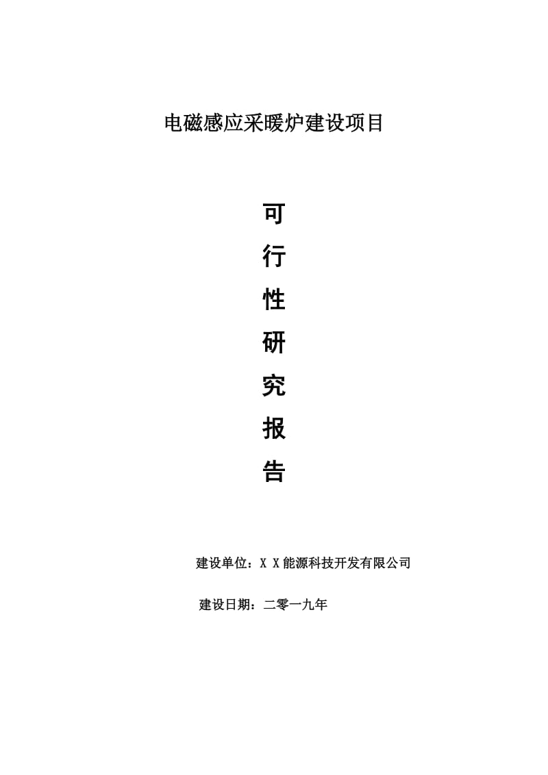 电磁感应采暖炉项目可行性研究报告【申请可修改】_第1页