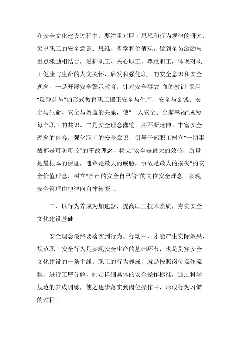 2019企业文化毕业论文：如何构建以人为本的安全文化.doc_第2页