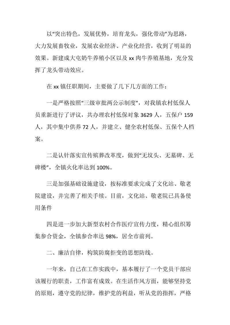 乡镇党委委员、副镇长述职报告.doc_第3页