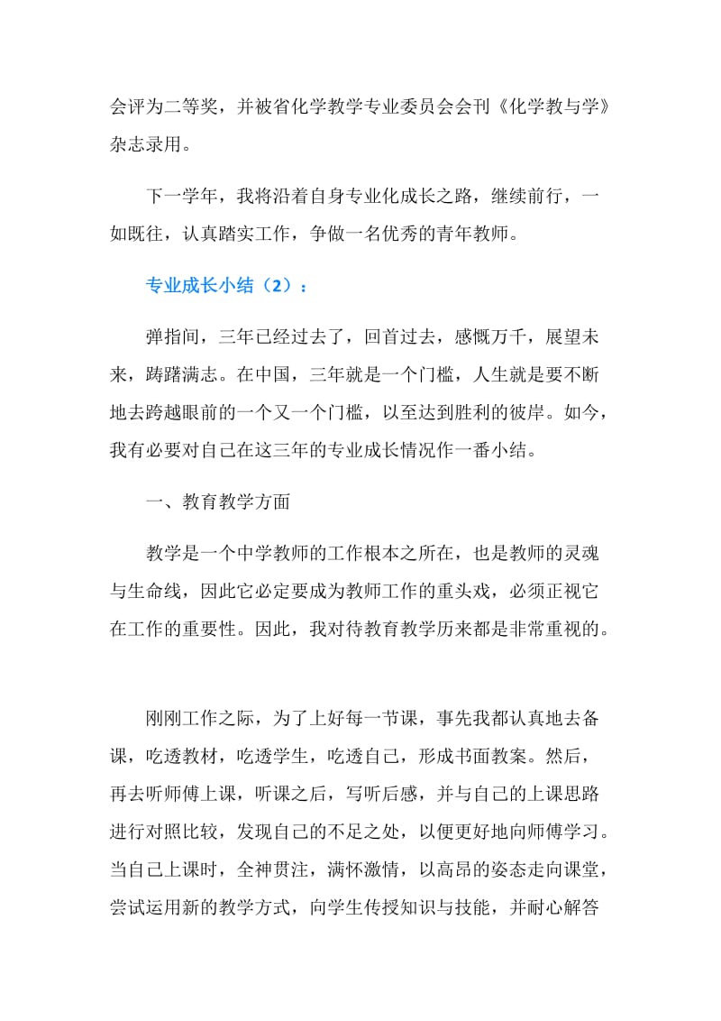 专业成长小结2篇.doc_第3页