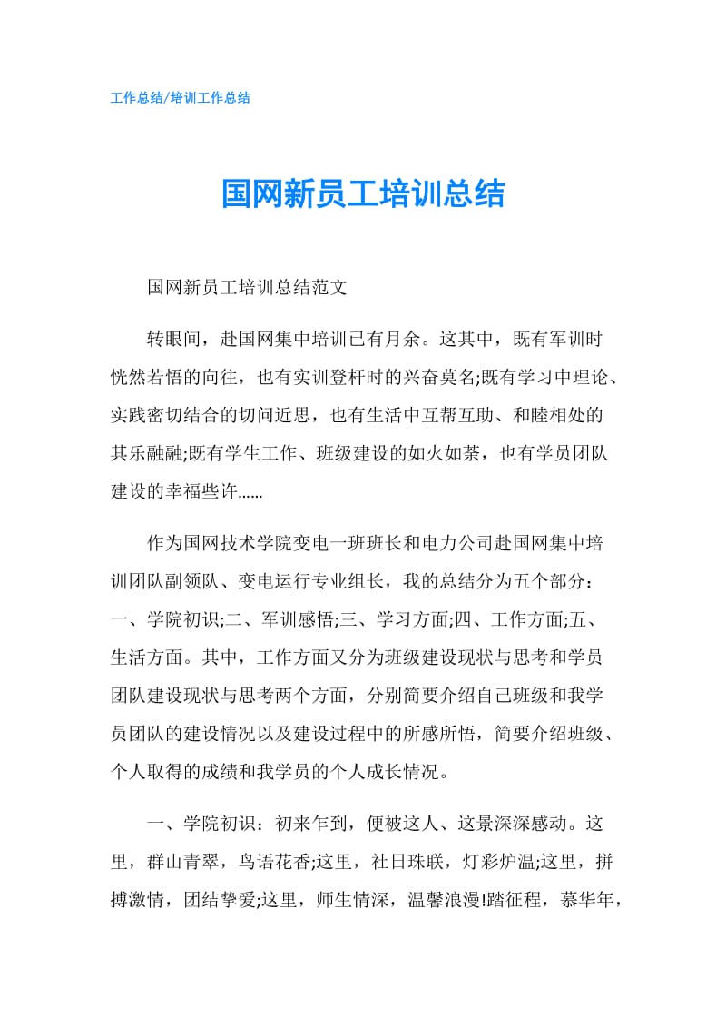 国网新员工培训总结.doc_第1页