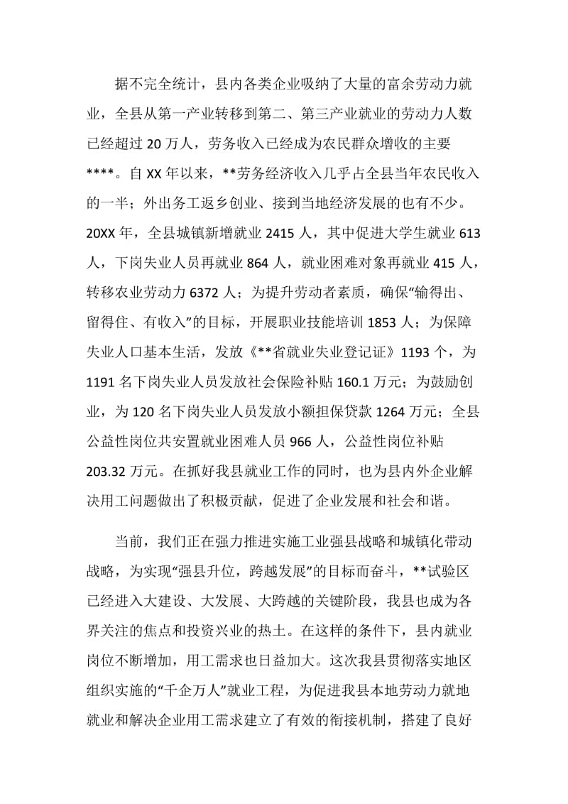 全县就业工作会议发言.doc_第2页