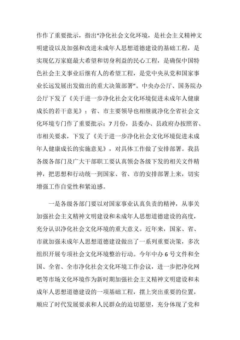 县网吧专项整治工作会议领导讲话稿.doc_第2页