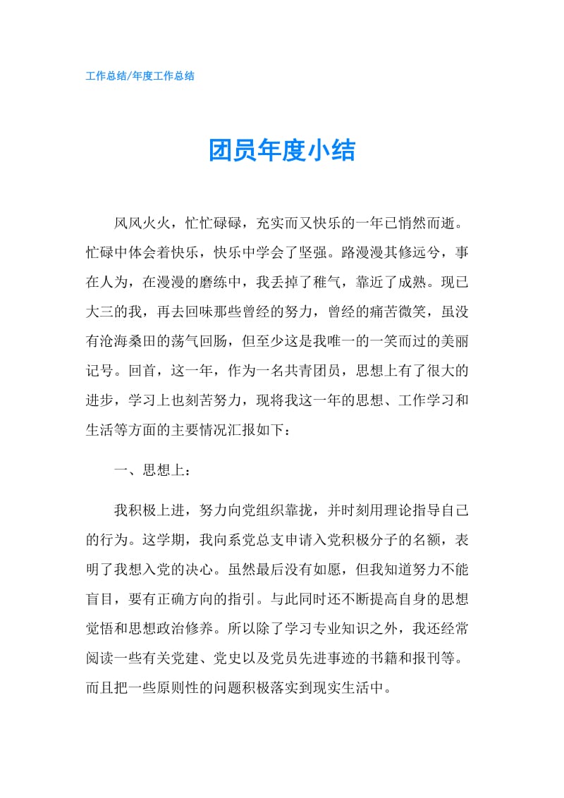 团员年度小结.doc_第1页