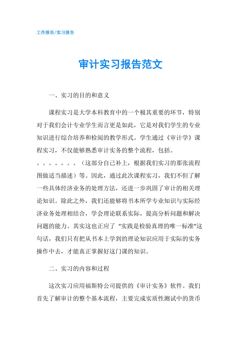 审计实习报告范文.doc_第1页