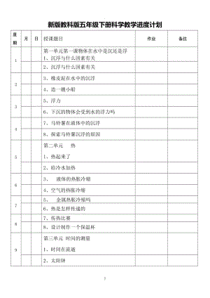 教科版五年級(jí)科學(xué)下冊(cè)全冊(cè)教案 (2).doc