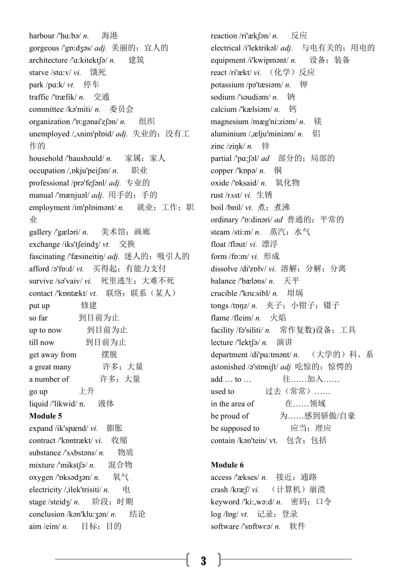 外研版高中英语全套单词表含短语.docx_第3页