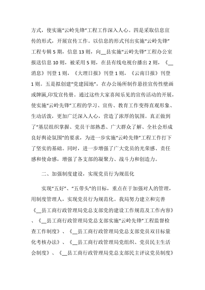 工商局实施云岭先锋工程经验材料.doc_第2页