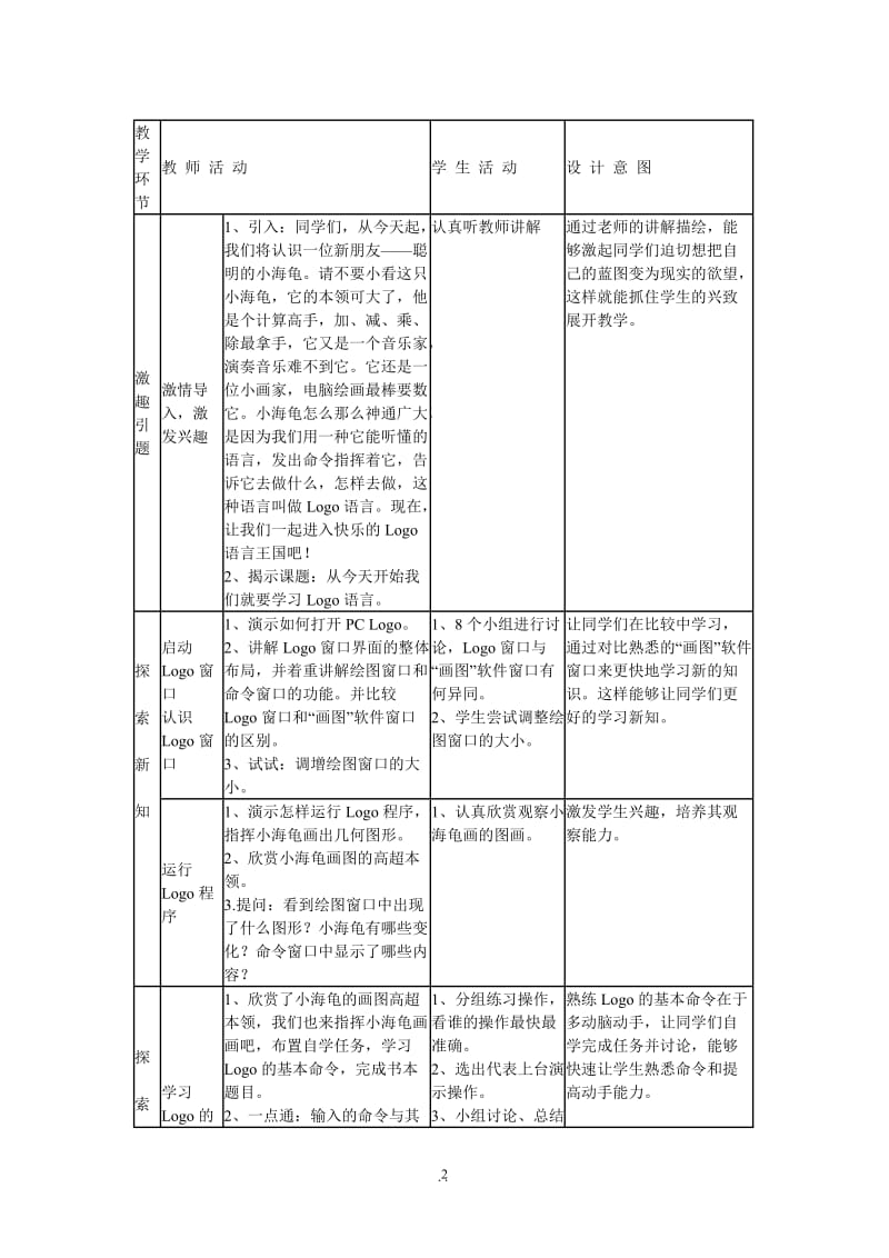 人民教育出版社内蒙古教育出版社小学六年级信息技术下册教案全册.doc_第2页